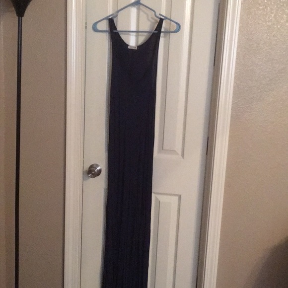 Cedar Tree navy blue long dress size medium straps - Picture 1 of 8